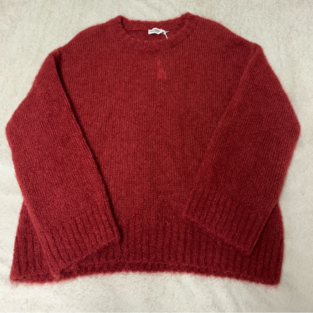 Classic Red Crewneck Sweater for Men